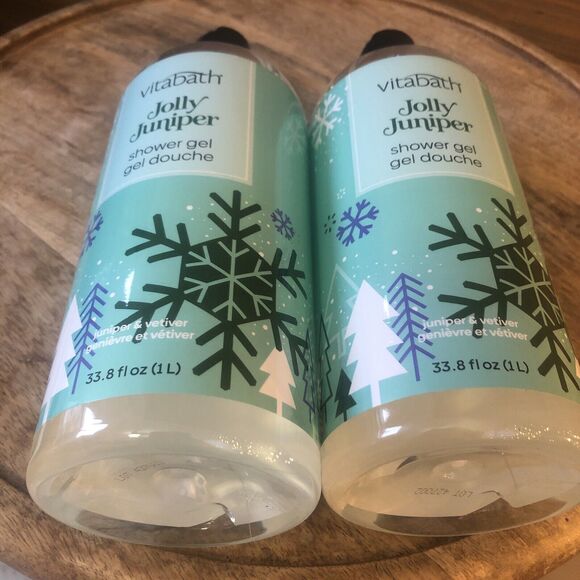 (2) Vitabath Jolly Juniper Shower Gel - 33.8 oz Each - Picture 6 of 6